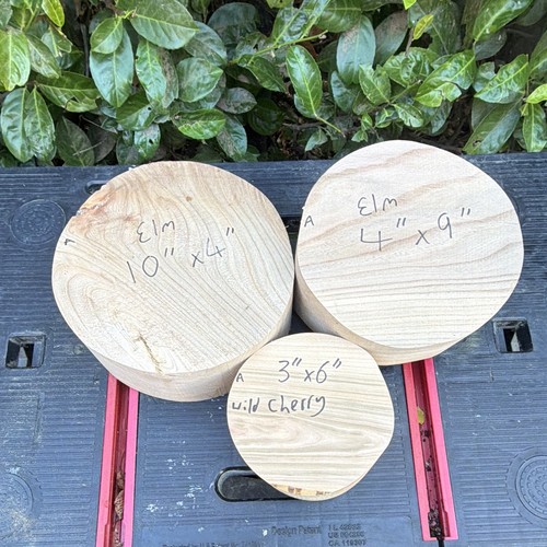 Elm cherry wood bowl - 2x,