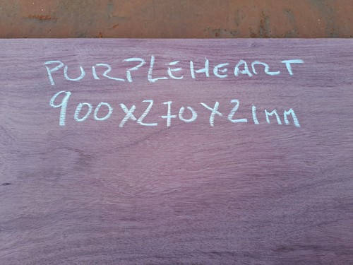 Purpleheart board wood blank - purpleheart,