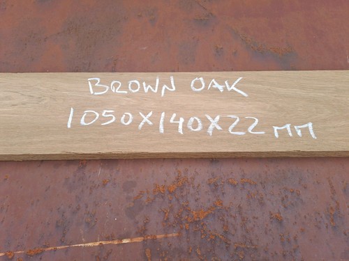 Brown oak board wood - , blank